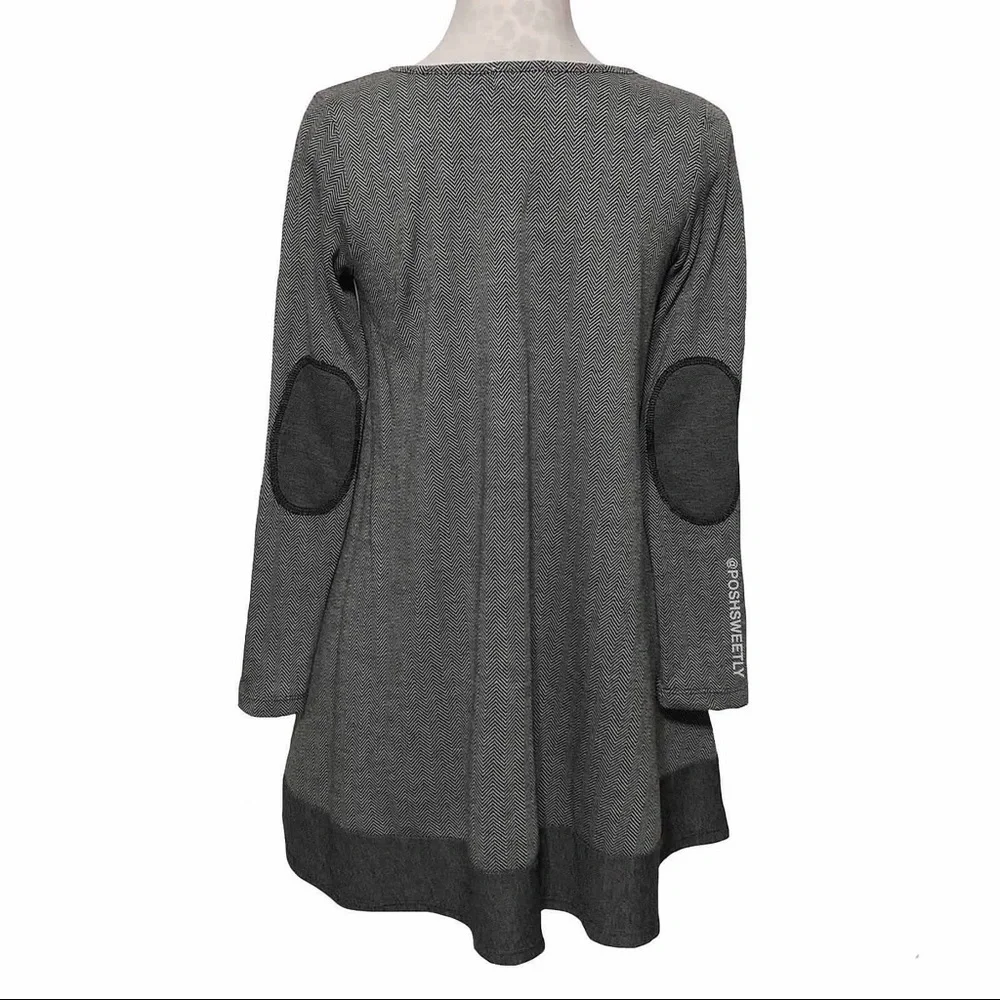 Anthropologie Herringbone Swing Dress - Picture 6 of 13